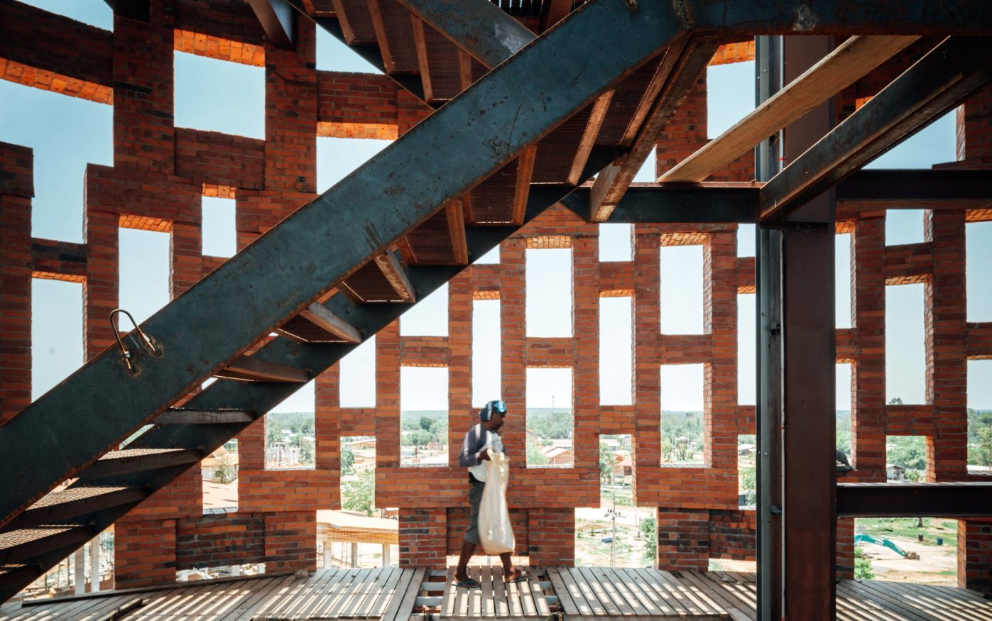 Elephant World. Brick Award 22 Category "Building outside the box". Bangkok Project Studio. Staircase view