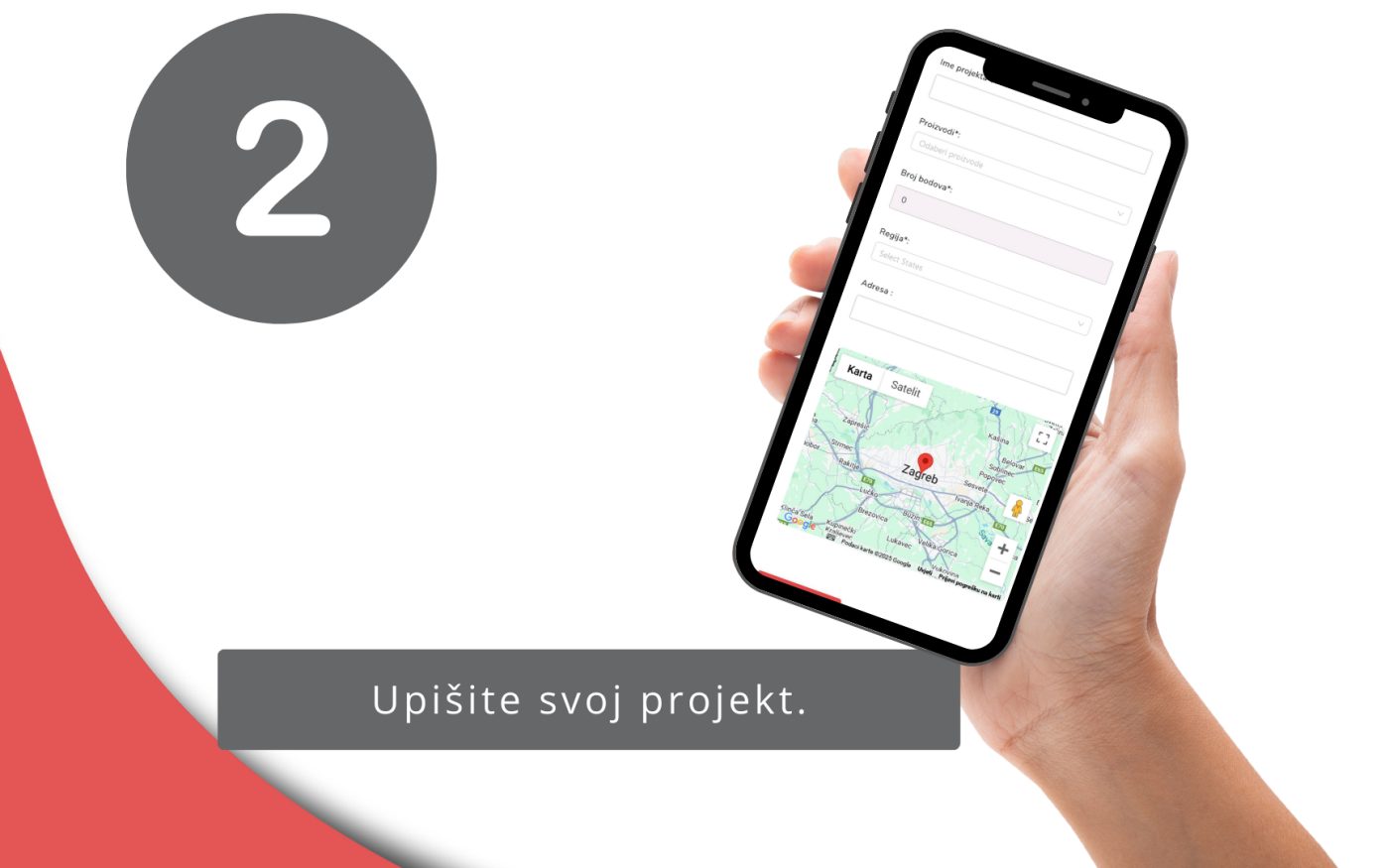 Korak 2 u PROplus aplikaciji  - Upis projekta | wienerberger