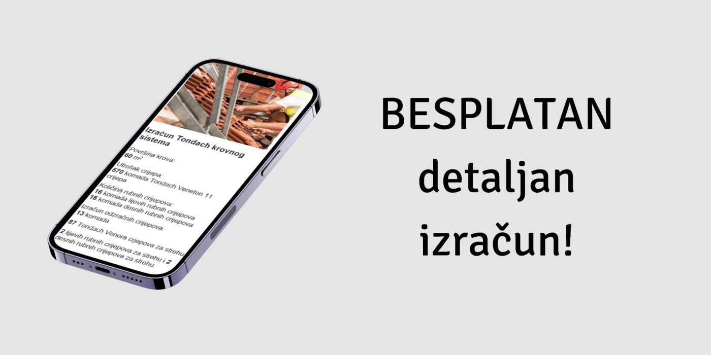 Besplatan izračun Tondach materijala