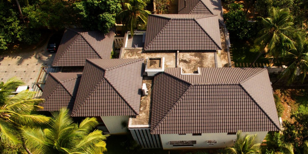 pitched roof individual house