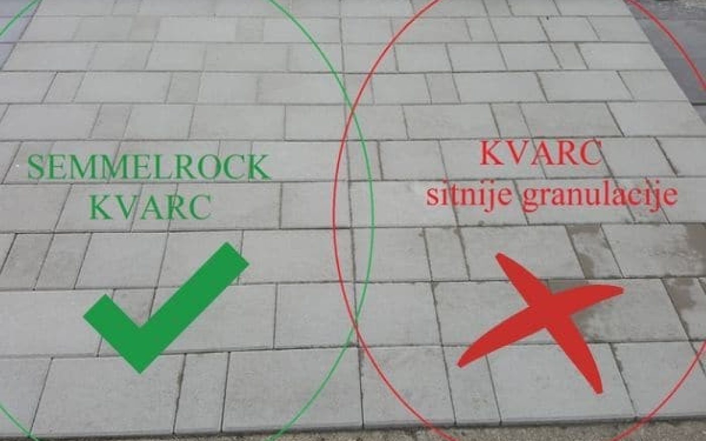 Prednosti Semmelrock kvarcnog pijeska u usporedbi sa sitnijim granulacijama