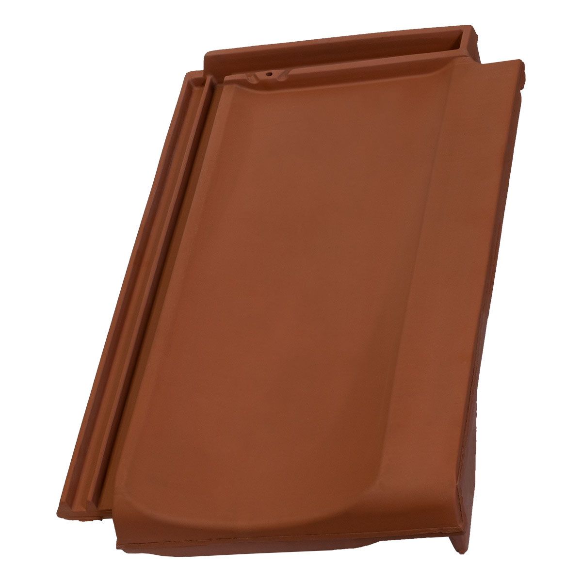 Rubni crijep narančasti na bijeloj pozadini