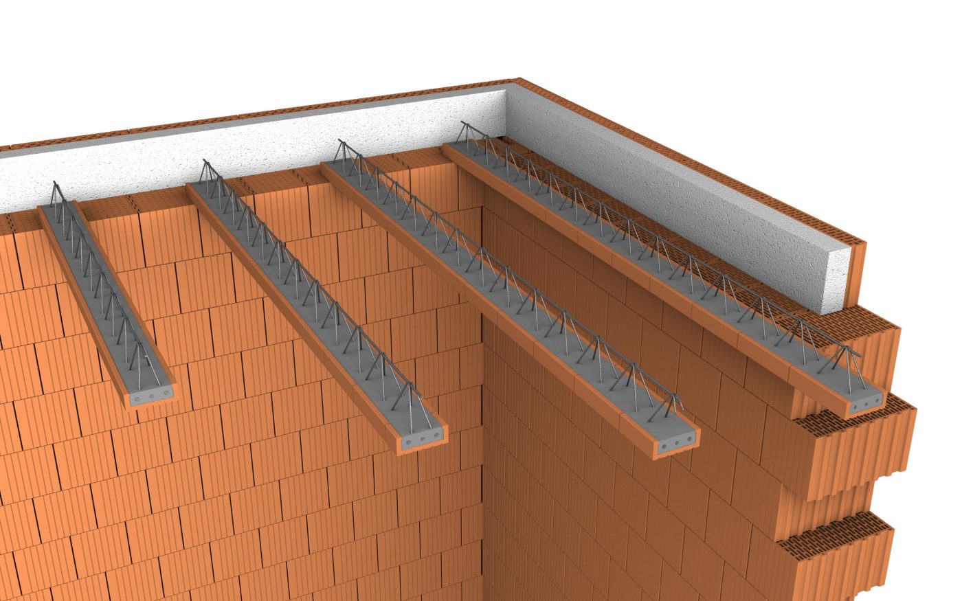 Porotherm POT product in 3D model