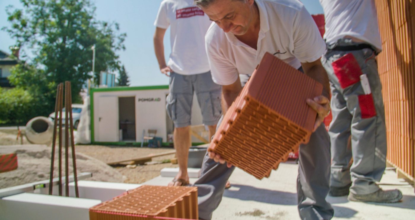 Porotherm Profi zidanje