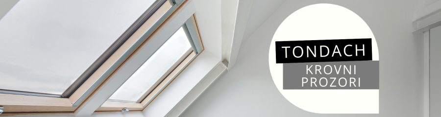 Drveni Tondach krovni prozori s ručkom na dnu prozora