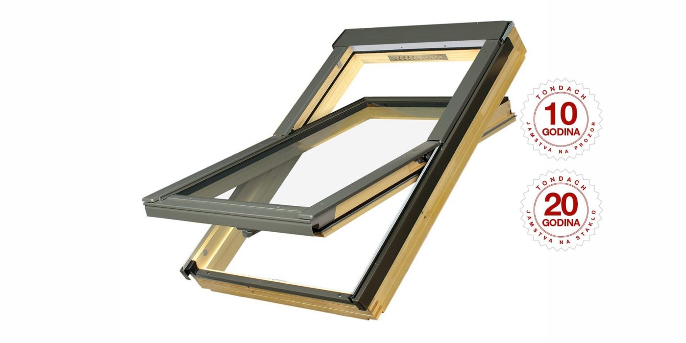 Tondach Project krovni prozor - standardno termoizolacijsko staklo za kosi krov