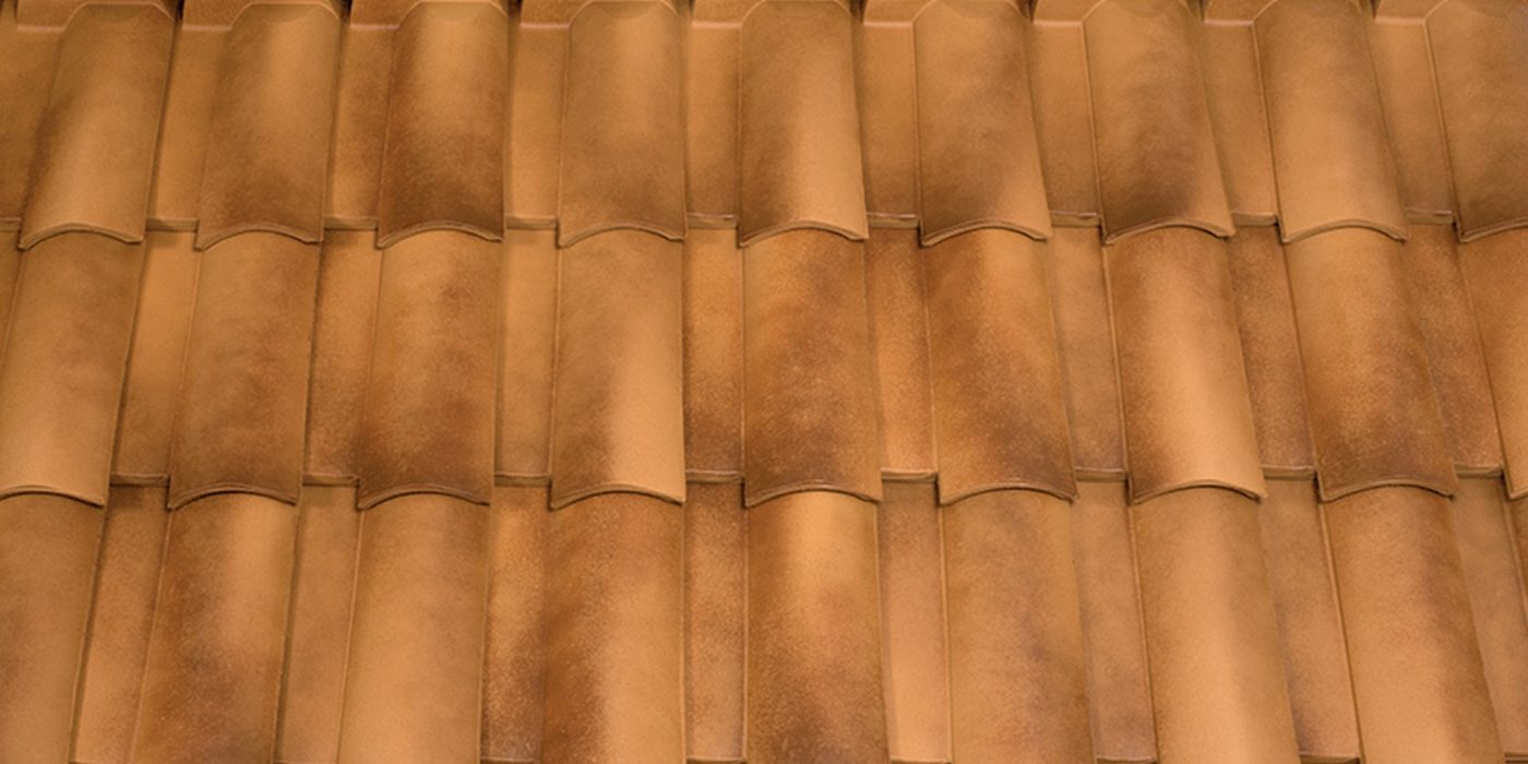 Tondach crijep Veneton 11 Natur Color oker antik - mediteranski valoviti glineni crijep u oker antik boji