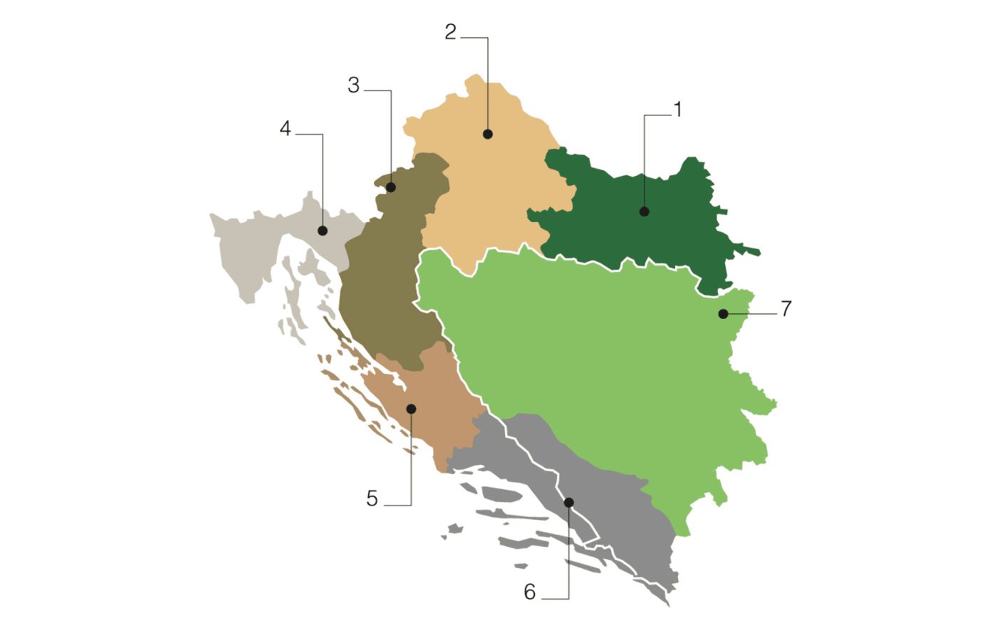 Semmelrock prodajna područja u Hrvatskoj i BiH