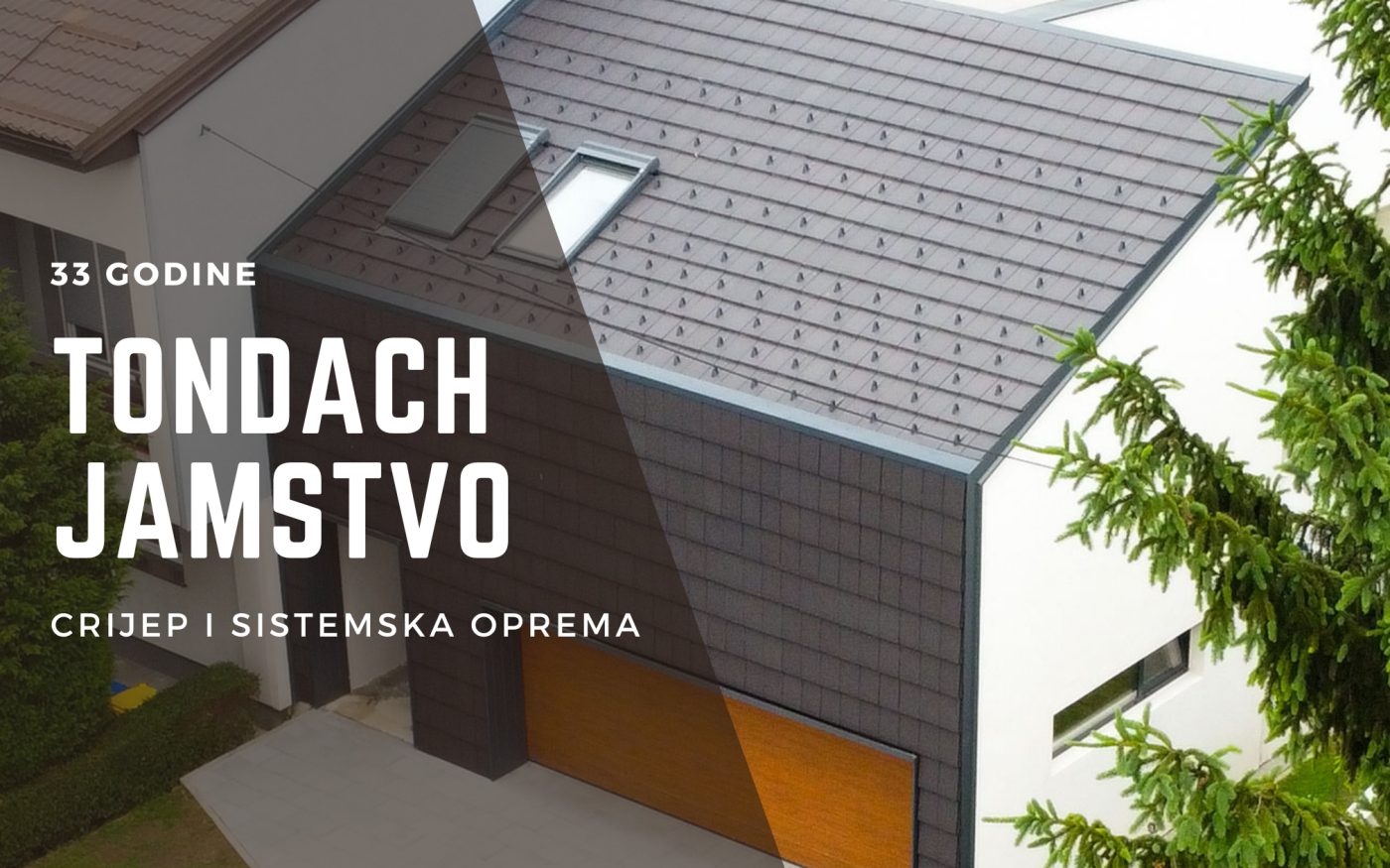 Tondach krov i krovni prozor iz zraka