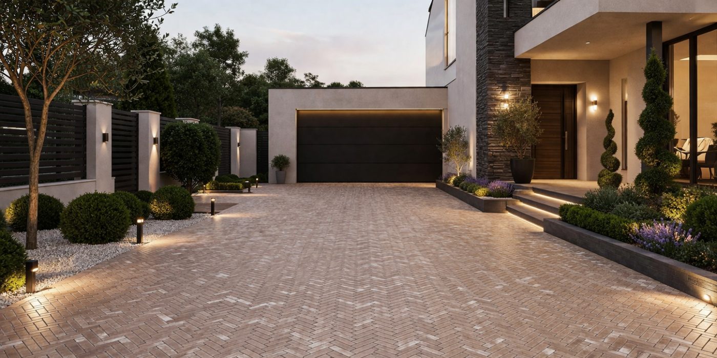 Moderno dvorište opločano Parcetto opločnicima