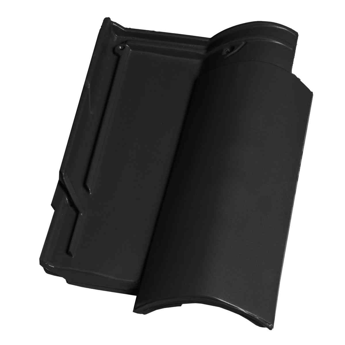 Tondach crijep Veneton 11 Natur Color Crna Sjaj boja - vučeni glineni crijep valovitog profila s engobiranom površinom u crna sjaj boji