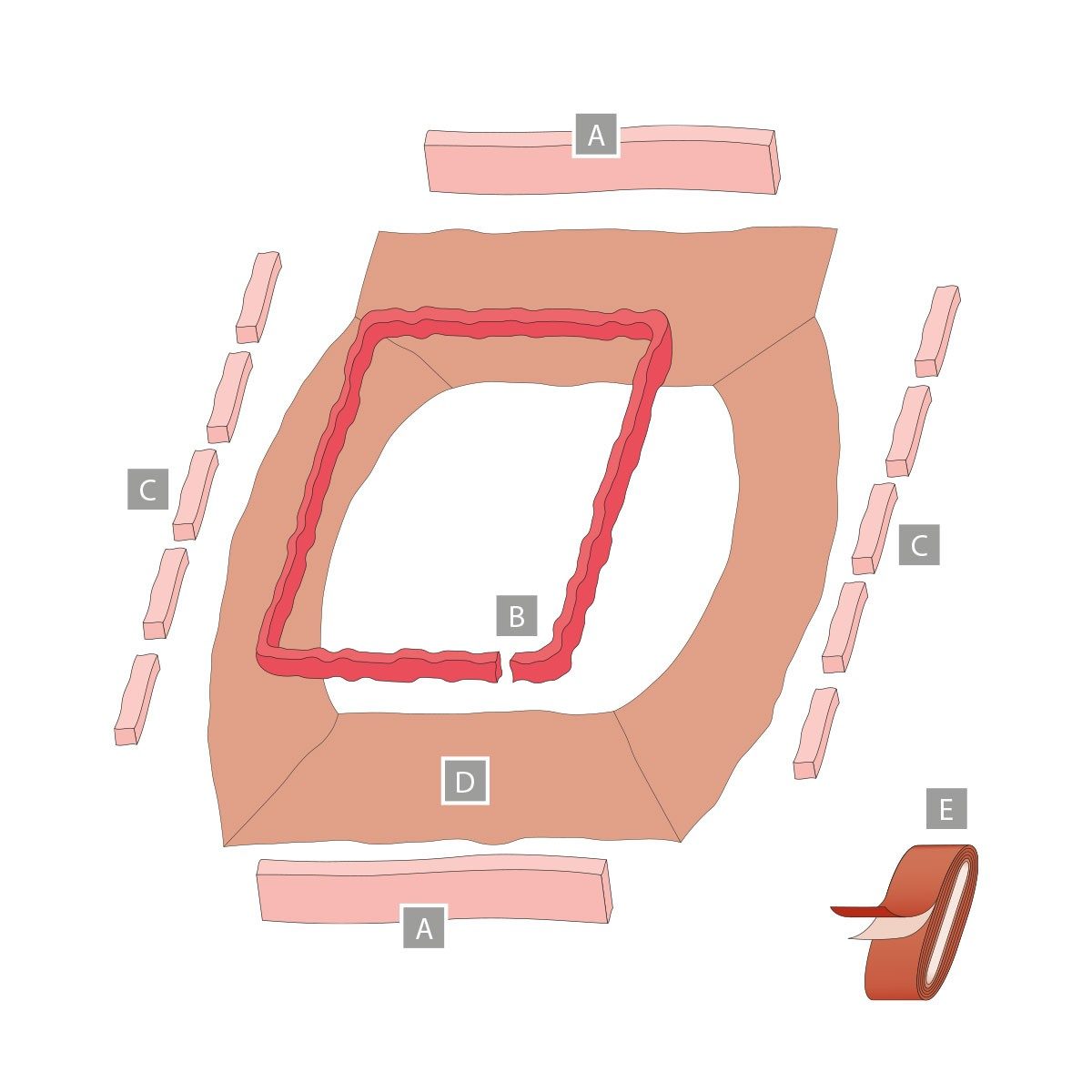 Set toplinske izolacije za krovni prozor