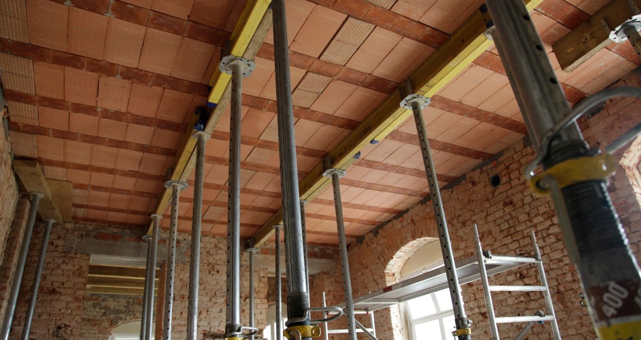 fortress, königstein, renovation, brick ceiling, filigran Ziegeldecke 18+7, filigree brick ceiling 18+7