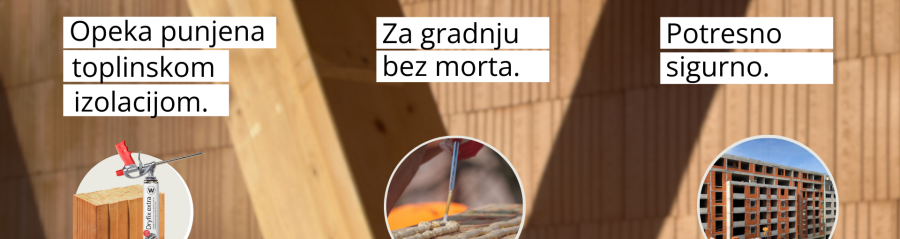 Porotherm IZO Profi opeka - prednosti brušene opeke punjene kamenom vunom za modernu gradnju
