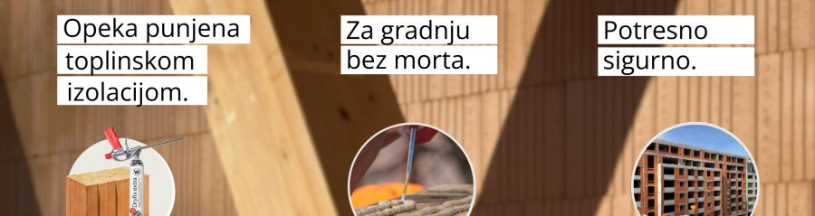 Porotherm IZO Profi opeka - prednosti brušene opeke punjene kamenom vunom za modernu gradnju